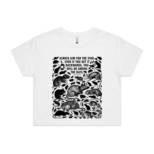 Among The Rats Tee by Lonely Kids Club. All clothing from our T-shirts to our shorts and hoodies are ethically made, and printed packed and shipped from Sydney.
