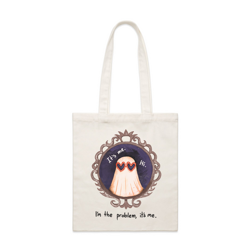 Anti-Hero Ghost Tote by Lonely Kids Club. All clothing from our T-shirts to our shorts and hoodies are ethically made, and printed packed and shipped from Sydney.
