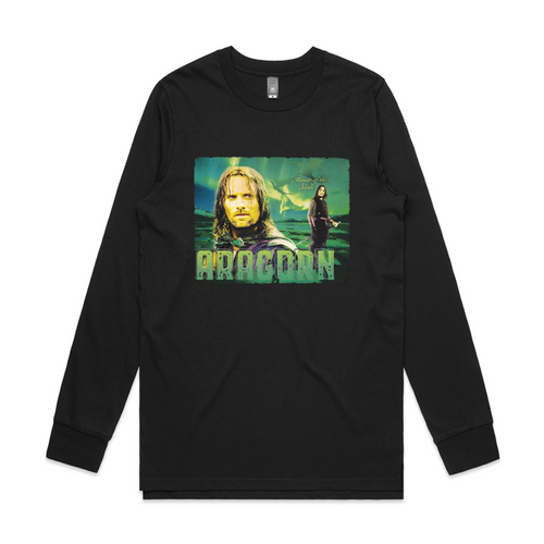 Aragorn Retro Tee by Lonely Kids Club. All clothing from our T-shirts to our shorts and hoodies are ethically made, and printed packed and shipped from Sydney.