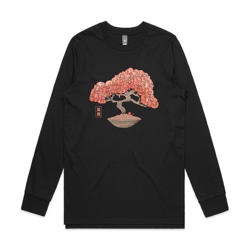 Bonsai Cat Tree Tee by Lonely Kids Club. All clothing from our T-shirts to our shorts and hoodies are ethically made, and printed packed and shipped from Sydney.