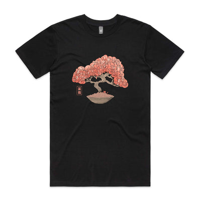 Bonsai Cat Tree Tee by Lonely Kids Club. All clothing from our T-shirts to our shorts and hoodies are ethically made, and printed packed and shipped from Sydney.