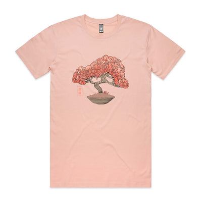 Bonsai Cat Tree Tee by Lonely Kids Club. All clothing from our T-shirts to our shorts and hoodies are ethically made, and printed packed and shipped from Sydney.