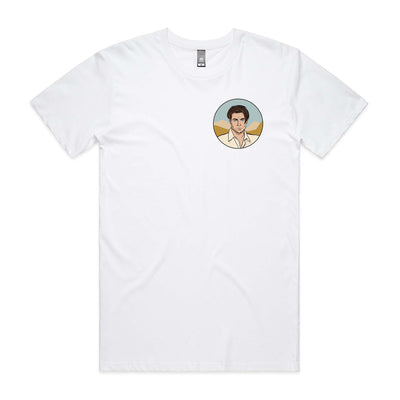 Brendan Fraser Phrasing Club Tee by Lonely Kids Club. All clothing from our T-shirts to our shorts and hoodies are ethically made, and printed packed and shipped from Sydney.