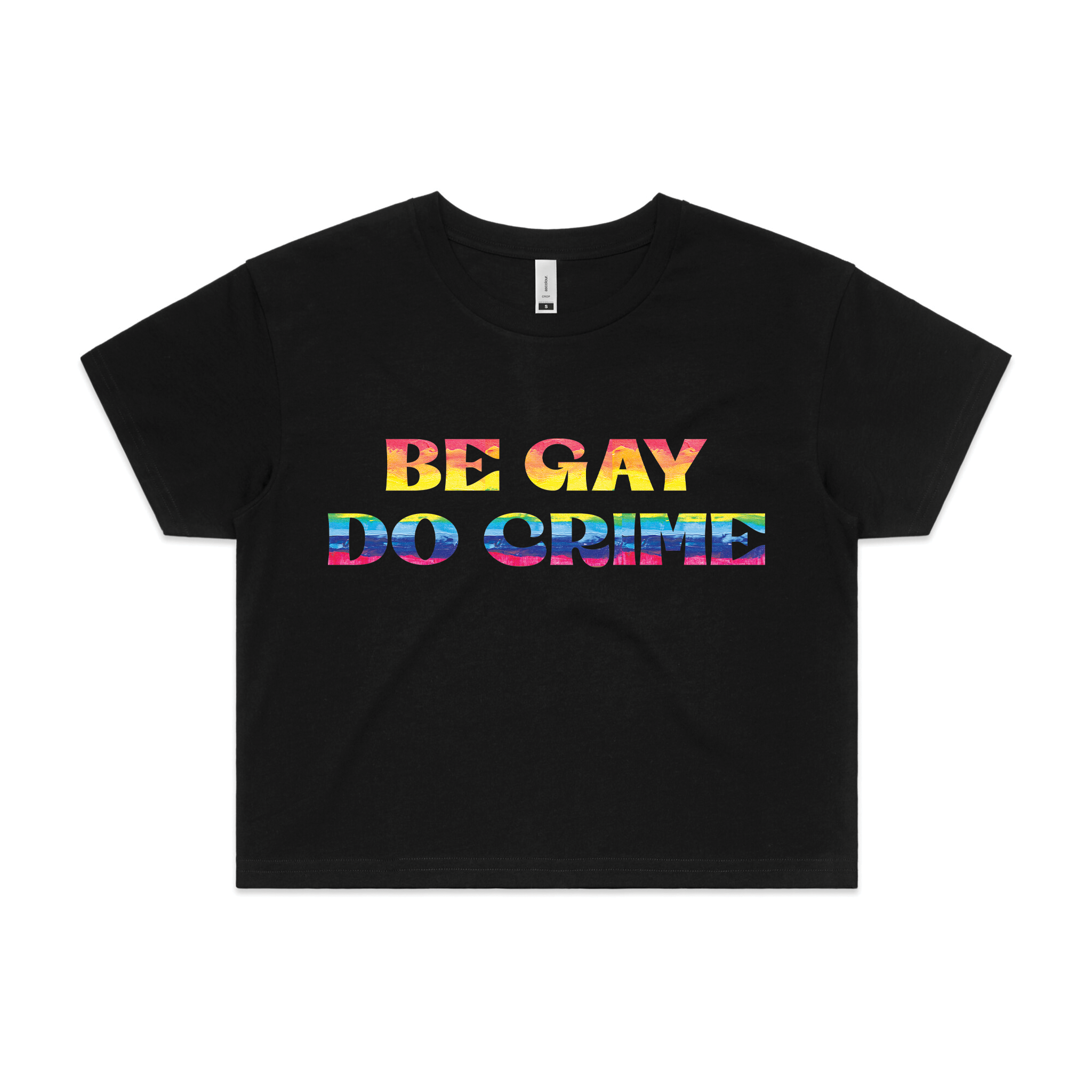 Duck Be Gay Do Crime LGBT Pride V-Neck Shirt Maglietta Grigio