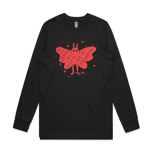 Be The Cryptid Tee by Lonely Kids Club. All clothing from our T-shirts to our shorts and hoodies are ethically made, and printed packed and shipped from Sydney.