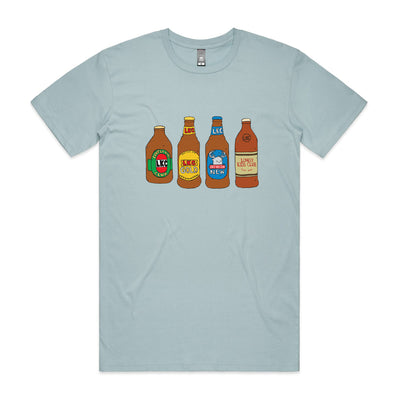 Beers Tee by Lonely Kids Club. All clothing from our T-shirts to our shorts and hoodies are ethically made, and printed packed and shipped from Sydney.