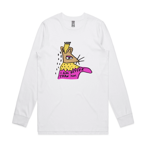 Better Than You Tee by Lonely Kids Club. All clothing from our T-shirts to our shorts and hoodies are ethically made, and printed packed and shipped from Sydney.