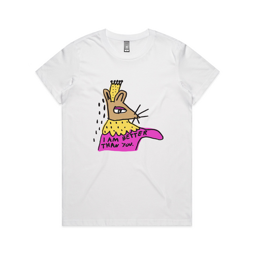 Better Than You Tee by Lonely Kids Club. All clothing from our T-shirts to our shorts and hoodies are ethically made, and printed packed and shipped from Sydney.