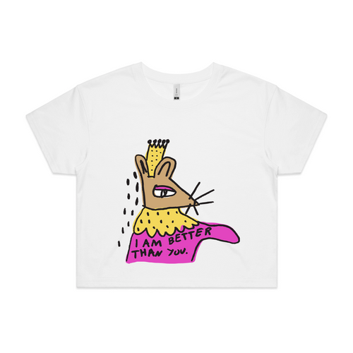 Better Than You Tee by Lonely Kids Club. All clothing from our T-shirts to our shorts and hoodies are ethically made, and printed packed and shipped from Sydney.