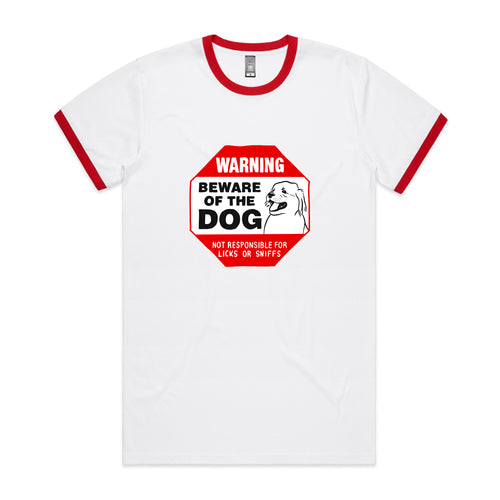 Beware Of The Dog Tee by Lonely Kids Club. All clothing from our T-shirts to our shorts and hoodies are ethically made, and printed packed and shipped from Sydney.