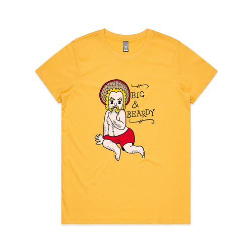 Big & Beardy Tee by Lonely Kids Club. All clothing from our T-shirts to our shorts and hoodies are ethically made, and printed packed and shipped from Sydney.