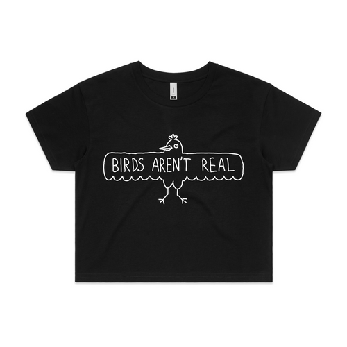 Birds Aren't Real Tee by Lonely Kids Club. All clothing from our T-shirts to our shorts and hoodies are ethically made, and printed packed and shipped from Sydney.