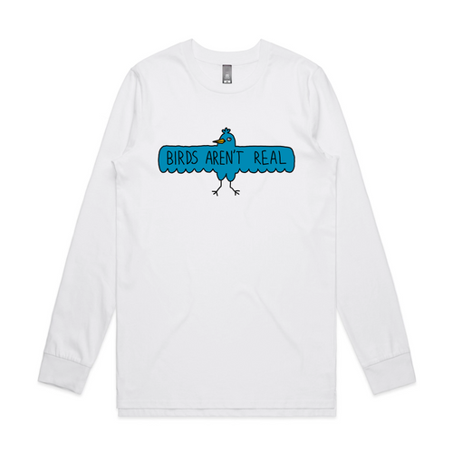 Birds Aren't Real Tee by Lonely Kids Club. All clothing from our T-shirts to our shorts and hoodies are ethically made, and printed packed and shipped from Sydney.