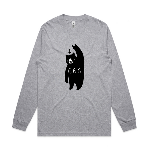 Black Metal Bear Tee by Lonely Kids Club. All clothing from our T-shirts to our shorts and hoodies are ethically made, and printed packed and shipped from Sydney.