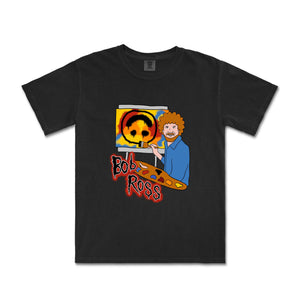 Bob Ross Punk Tee by Lonely Kids Club. All clothing from our T-shirts to our shorts and hoodies are ethically made, and printed packed and shipped from Sydney.