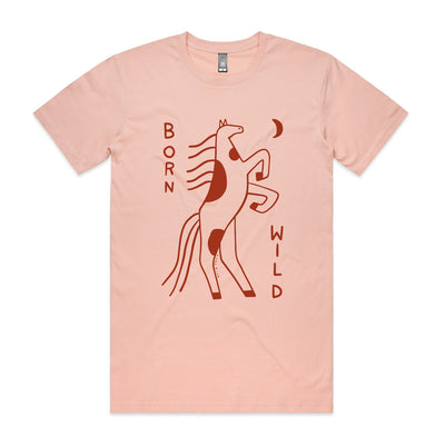 Born Wild Tee by Lonely Kids Club. All clothing from our T-shirts to our shorts and hoodies are ethically made, and printed packed and shipped from Sydney.