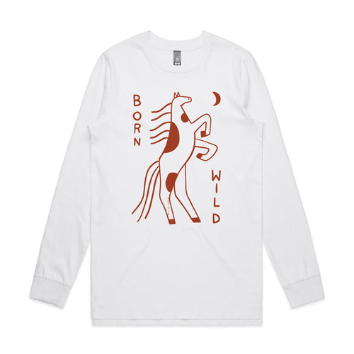 Born Wild Tee by Lonely Kids Club. All clothing from our T-shirts to our shorts and hoodies are ethically made, and printed packed and shipped from Sydney.