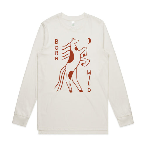 Born Wild Tee by Lonely Kids Club. All clothing from our T-shirts to our shorts and hoodies are ethically made, and printed packed and shipped from Sydney.