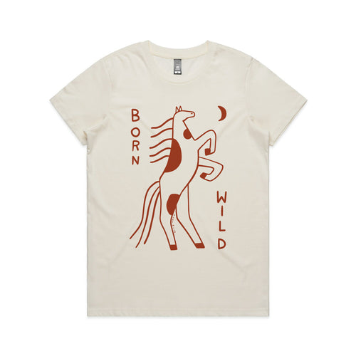 Born Wild Tee by Lonely Kids Club. All clothing from our T-shirts to our shorts and hoodies are ethically made, and printed packed and shipped from Sydney.
