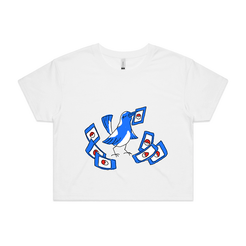 Bower Bird Tee by Lonely Kids Club. All clothing from our T-shirts to our shorts and hoodies are ethically made, and printed packed and shipped from Sydney.