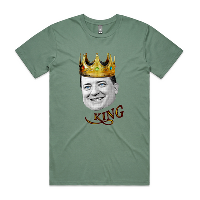 Brendan Fraser King Tee by Lonely Kids Club. All clothing from our T-shirts to our shorts and hoodies are ethically made, and printed packed and shipped from Sydney.