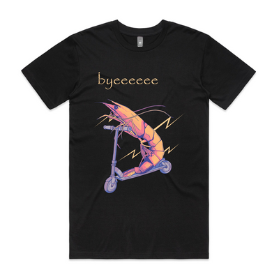Byeeeeee Tee by Lonely Kids Club. All clothing from our T-shirts to our shorts and hoodies are ethically made, and printed packed and shipped from Sydney.