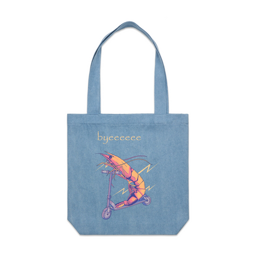 Byeeeeee Tote by Lonely Kids Club. All clothing from our T-shirts to our shorts and hoodies are ethically made, and printed packed and shipped from Sydney.