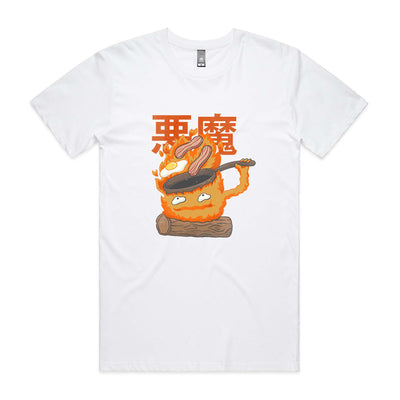 Calcifer Tee by Lonely Kids Club. All clothing from our T-shirts to our shorts and hoodies are ethically made, and printed packed and shipped from Sydney.