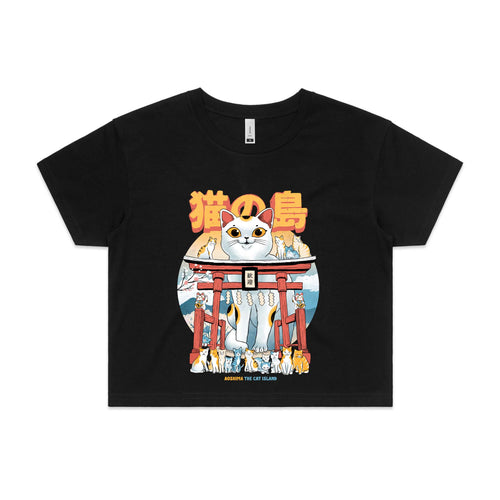 Cat Island Tee by Lonely Kids Club. All clothing from our T-shirts to our shorts and hoodies are ethically made, and printed packed and shipped from Sydney.