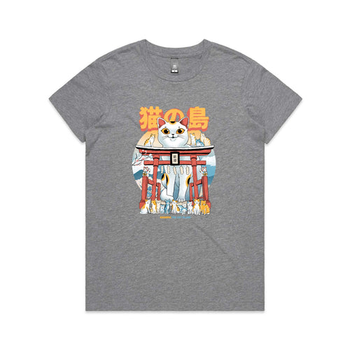 Cat Island Tee by Lonely Kids Club. All clothing from our T-shirts to our shorts and hoodies are ethically made, and printed packed and shipped from Sydney.