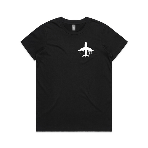 Cabin Fever Crew Logo Tee by Lonely Kids Club. All clothing from our T-shirts to our shorts and hoodies are ethically made, and printed packed and shipped from Sydney.