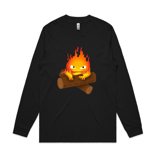 Calcifer Curse Tee by Lonely Kids Club. All clothing from our T-shirts to our shorts and hoodies are ethically made, and printed packed and shipped from Sydney.