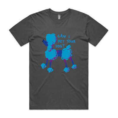 Can I Pet Your Dog Tee by Lonely Kids Club. All clothing from our T-shirts to our shorts and hoodies are ethically made, and printed packed and shipped from Sydney.