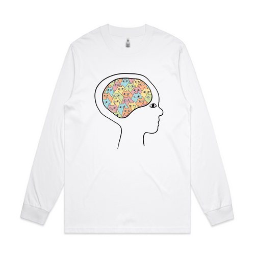Cat Brain Tee by Lonely Kids Club. All clothing from our T-shirts to our shorts and hoodies are ethically made, and printed packed and shipped from Sydney.