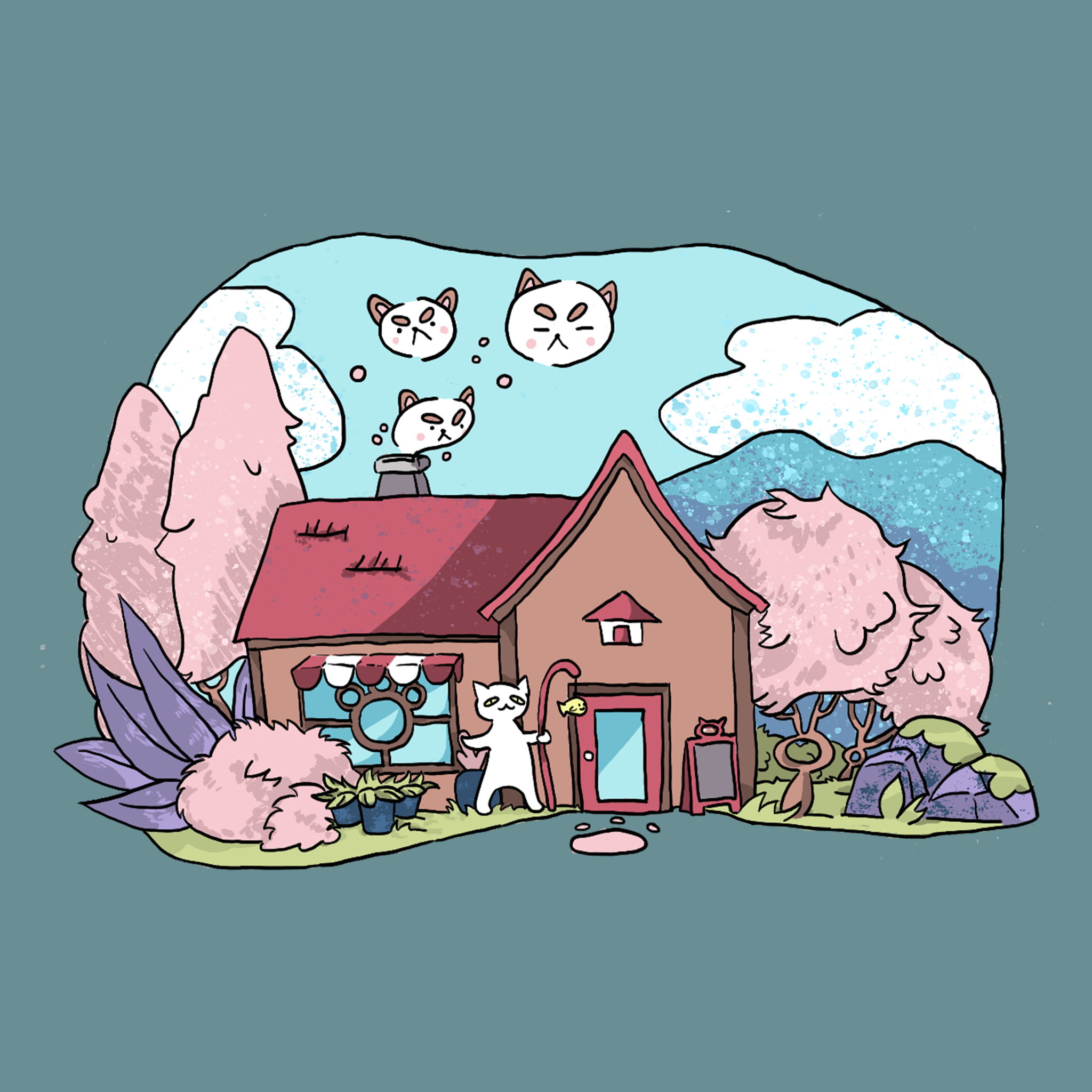 Cat Cafe Tee