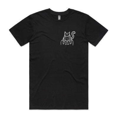 Cat Dad Tee by Lonely Kids Club. All clothing from our T-shirts to our shorts and hoodies are ethically made, and printed packed and shipped from Sydney.