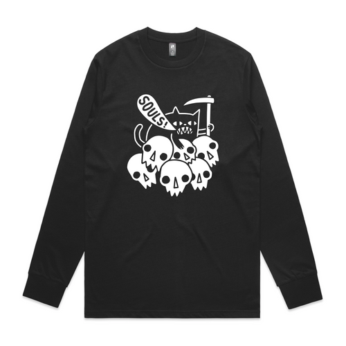 Cat Got Your Soul Tee by Lonely Kids Club. All clothing from our T-shirts to our shorts and hoodies are ethically made, and printed packed and shipped from Sydney.