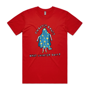 Charter Boat Tee by Lonely Kids Club. All clothing from our T-shirts to our shorts and hoodies are ethically made, and printed packed and shipped from Sydney.