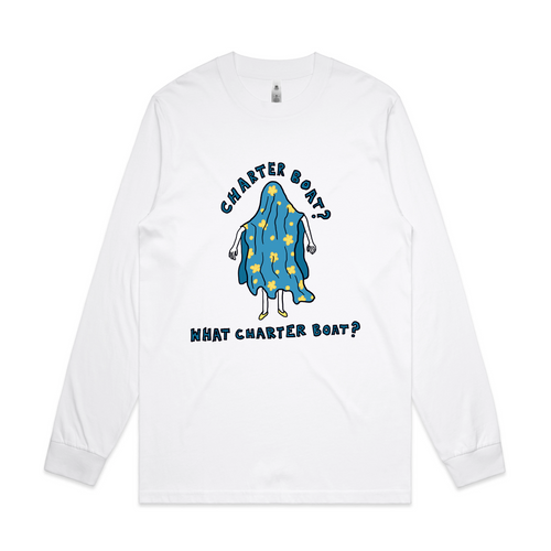 Charter Boat Tee by Lonely Kids Club. All clothing from our T-shirts to our shorts and hoodies are ethically made, and printed packed and shipped from Sydney.