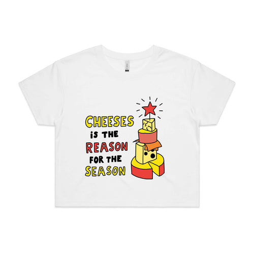 Cheeses Is The Reason Tee by Lonely Kids Club. All clothing from our T-shirts to our shorts and hoodies are ethically made, and printed packed and shipped from Sydney.