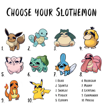 Choose Your Own Slothemon Tee