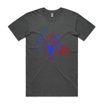 Clinically Alive Tee by Lonely Kids Club. All clothing from our T-shirts to our shorts and hoodies are ethically made, and printed packed and shipped from Sydney.