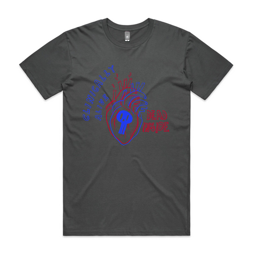 Clinically Alive Tee by Lonely Kids Club. All clothing from our T-shirts to our shorts and hoodies are ethically made, and printed packed and shipped from Sydney.