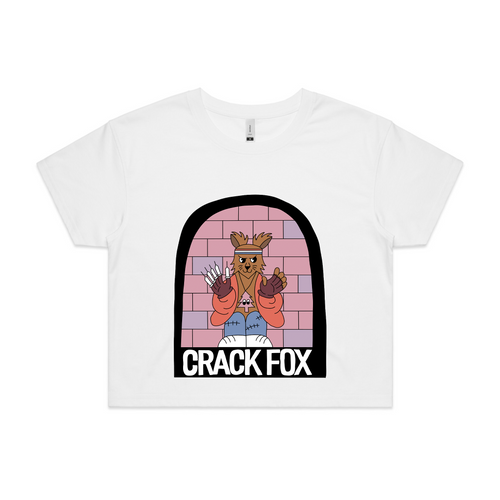 Crack Fox Tee by Lonely Kids Club. All clothing from our T-shirts to our shorts and hoodies are ethically made, and printed packed and shipped from Sydney.