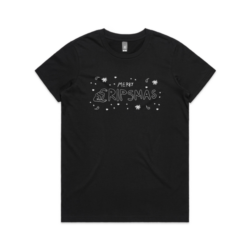 Cripsmas Tee by Lonely Kids Club. All clothing from our T-shirts to our shorts and hoodies are ethically made, and printed packed and shipped from Sydney.