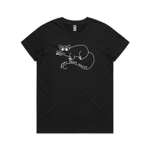 Cross Mouse Tee by Lonely Kids Club. All clothing from our T-shirts to our shorts and hoodies are ethically made, and printed packed and shipped from Sydney.