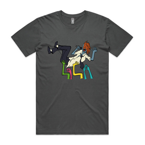 LOLA Crowdsurfer Tee by Lonely Kids Club. All clothing from our T-shirts to our shorts and hoodies are ethically made, and printed packed and shipped from Sydney.