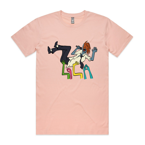 LOLA Crowdsurfer Tee by Lonely Kids Club. All clothing from our T-shirts to our shorts and hoodies are ethically made, and printed packed and shipped from Sydney.