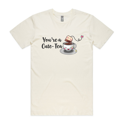 Cute-Tea Tee by Lonely Kids Club. All clothing from our T-shirts to our shorts and hoodies are ethically made, and printed packed and shipped from Sydney.