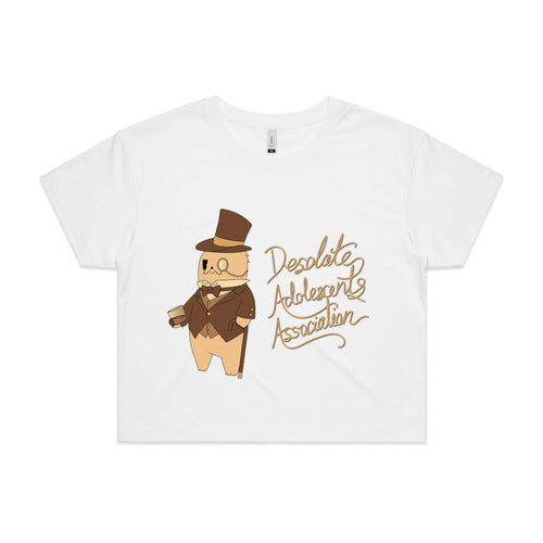 Desolate Adolescents Association Tee by Lonely Kids Club. All clothing from our T-shirts to our shorts and hoodies are ethically made, and printed packed and shipped from Sydney.